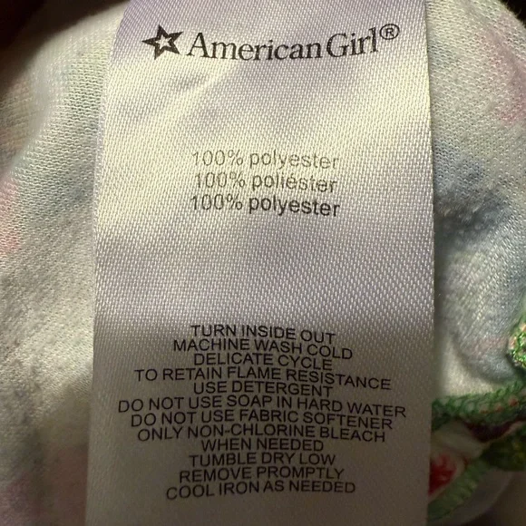 American Girl Doll LEA'S tropical Romper pjs PAJAMAS Size Xl (18-20) - Picture 6 of 9